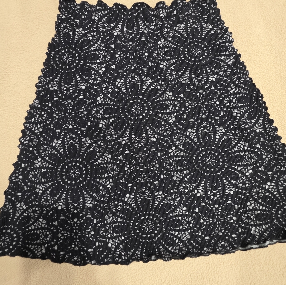 Haystacks Chic Black Floral Lace A-Line Skirt